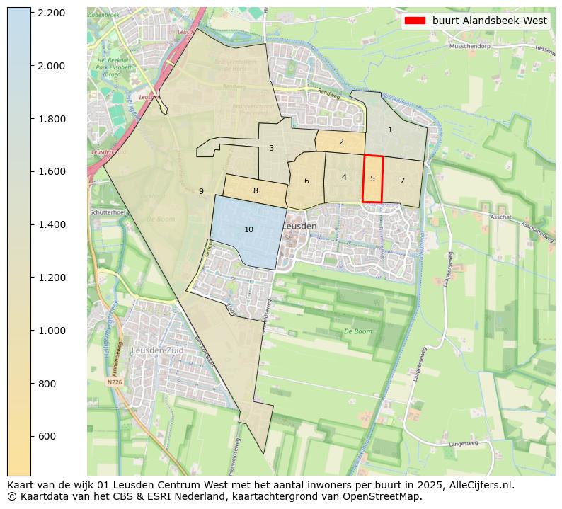 Afbeelding van de buurt Alandsbeek-West op de kaart.