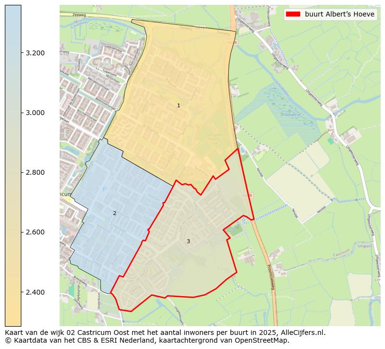 Afbeelding van de buurt Albert’s Hoeve op de kaart.
