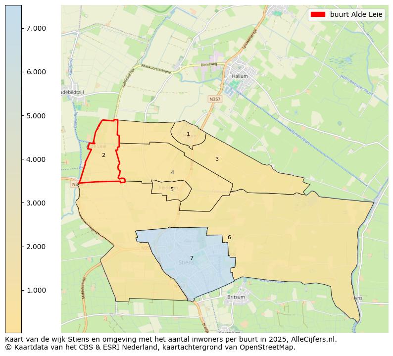 Afbeelding van de buurt Alde Leie op de kaart.
