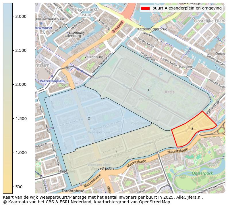 Afbeelding van de buurt Alexanderplein en omgeving op de kaart.