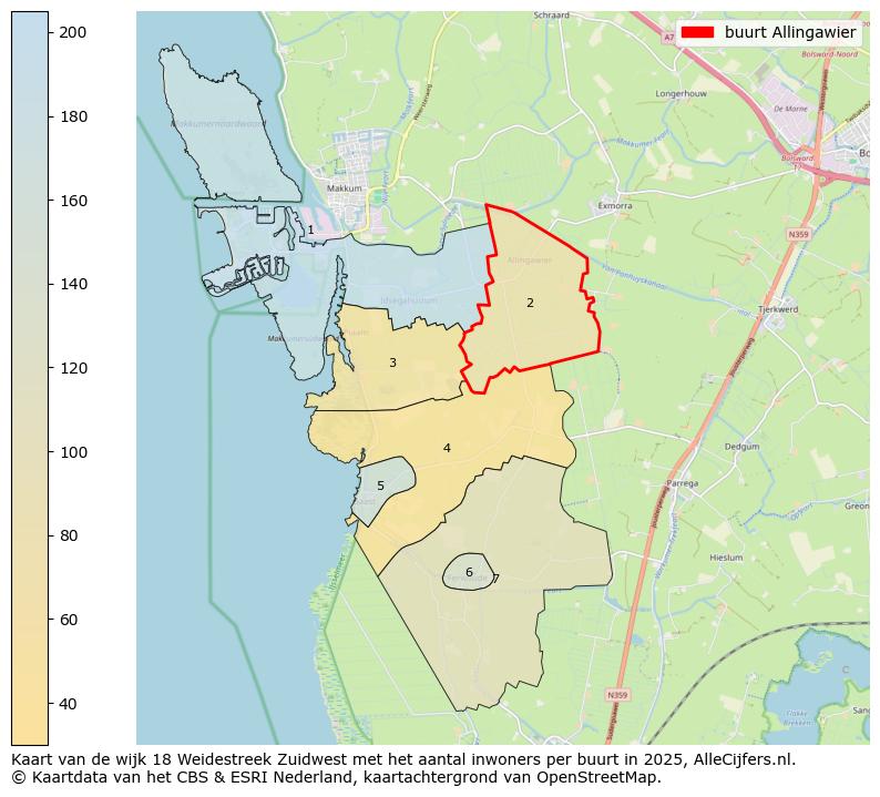 Afbeelding van de buurt Allingawier op de kaart.