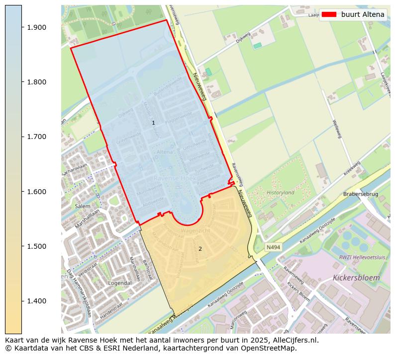Afbeelding van de buurt Altena op de kaart.