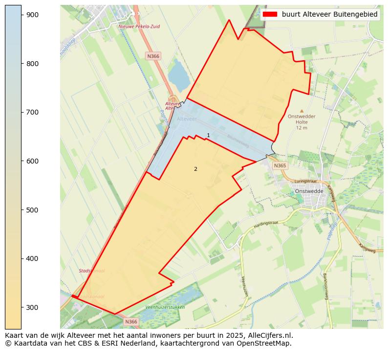 Afbeelding van de buurt Alteveer Buitengebied op de kaart.