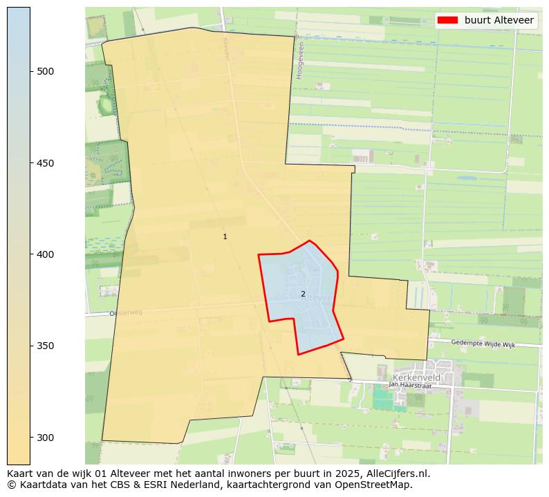 Afbeelding van de buurt Alteveer op de kaart.