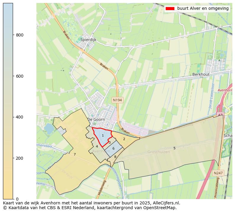 Afbeelding van de buurt Alver en omgeving op de kaart.
