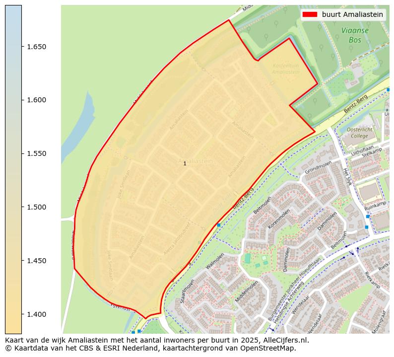 Afbeelding van de buurt Amaliastein op de kaart.
