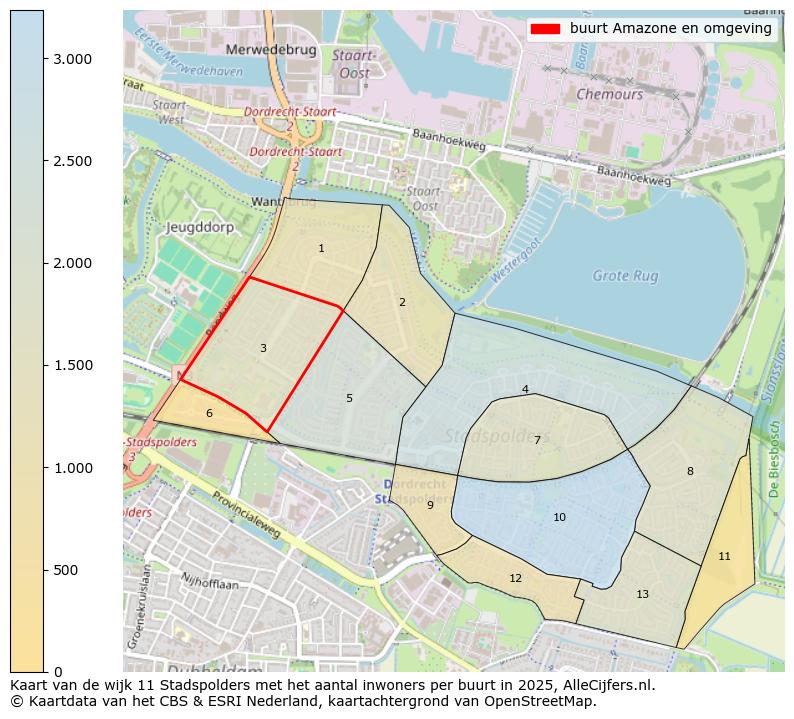 Afbeelding van de buurt Amazone en omgeving op de kaart.
