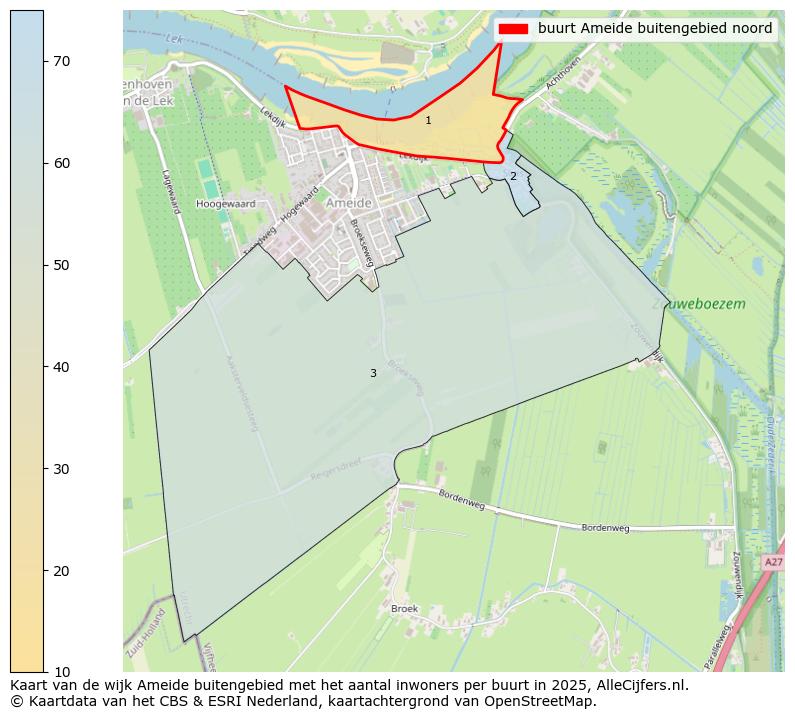 Afbeelding van de buurt Ameide buitengebied noord op de kaart.