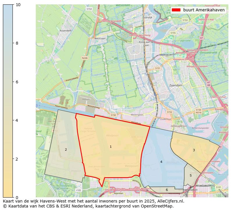 Afbeelding van de buurt Amerikahaven op de kaart.
