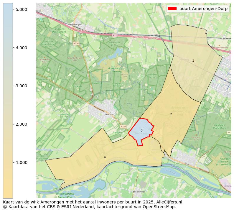Afbeelding van de buurt Amerongen-Dorp op de kaart.