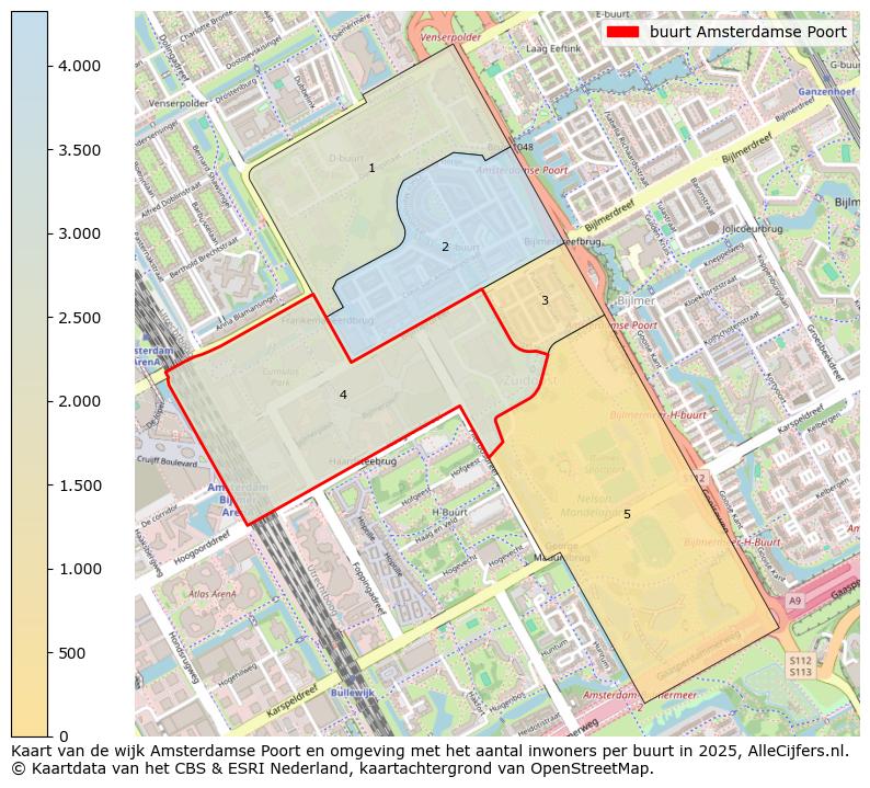 Afbeelding van de buurt Amsterdamse Poort op de kaart.