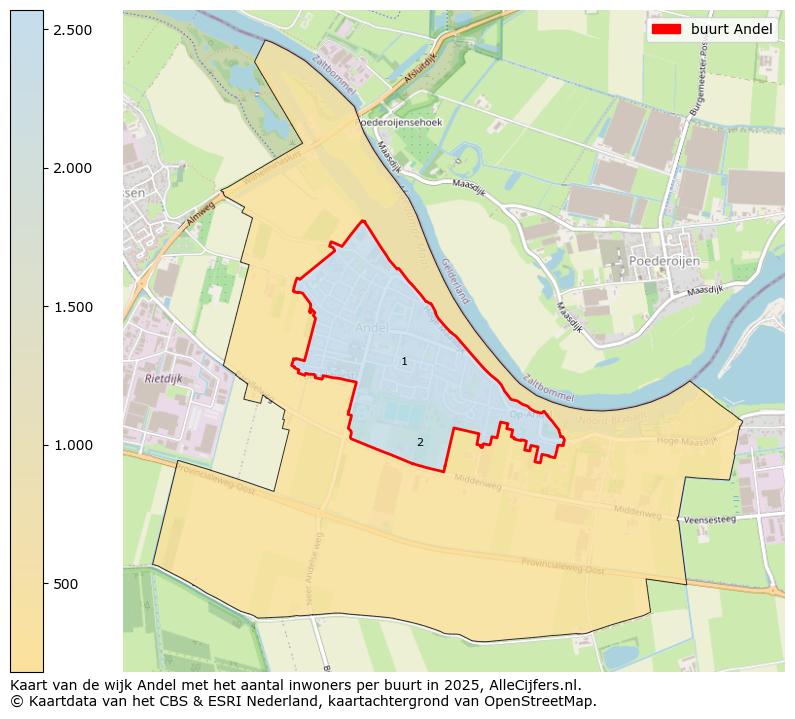 Afbeelding van de buurt Andel op de kaart.