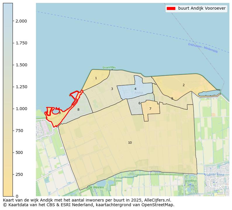 Afbeelding van de buurt Andijk Vooroever op de kaart.