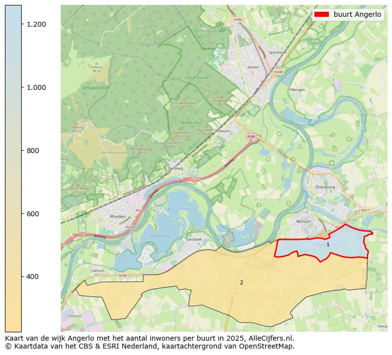 Afbeelding van de buurt Angerlo op de kaart.