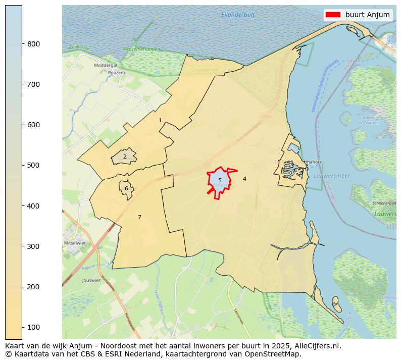 Afbeelding van de buurt Anjum op de kaart.