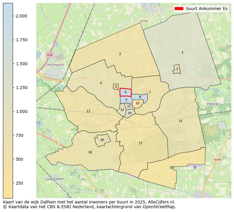 Afbeelding van de buurt Ankummer Es op de kaart.