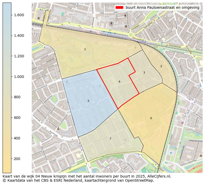 Afbeelding van de buurt Anna Paulownastraat en omgeving op de kaart.