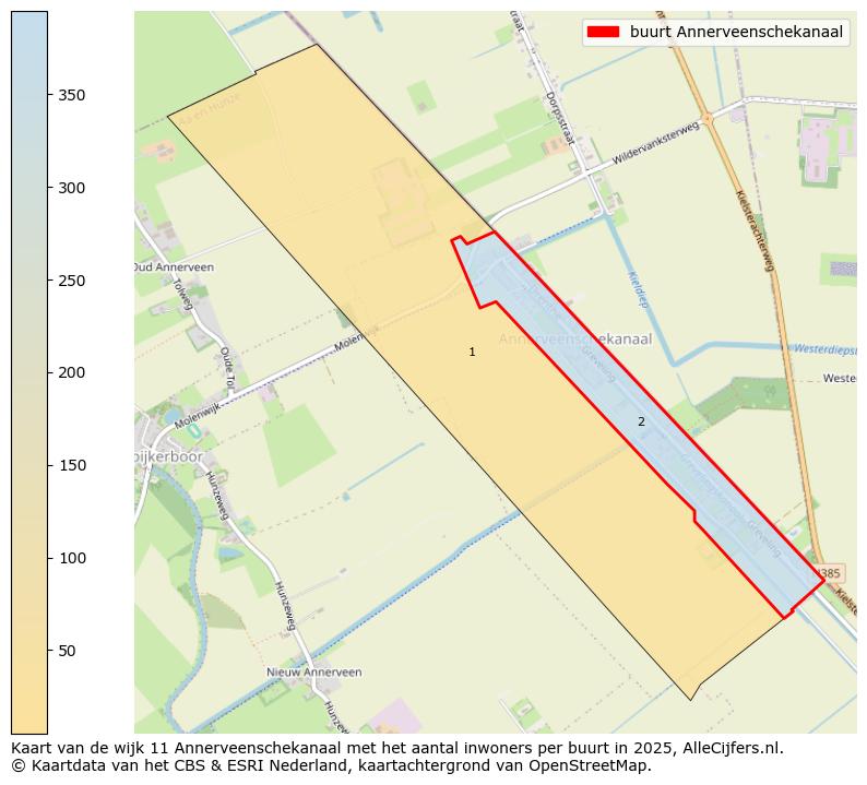 Afbeelding van de buurt Annerveenschekanaal op de kaart.