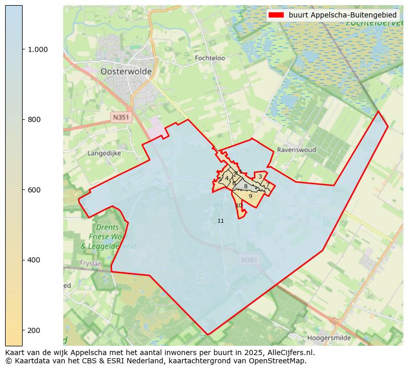 Afbeelding van de buurt Appelscha-Buitengebied op de kaart.