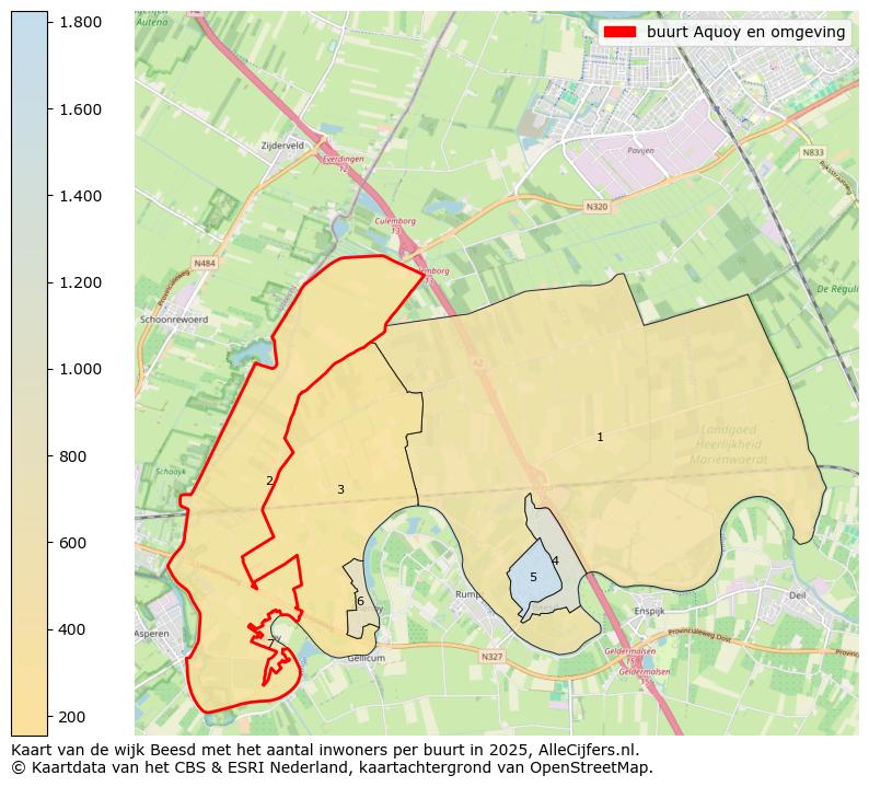 Afbeelding van de buurt Aquoy en omgeving op de kaart.