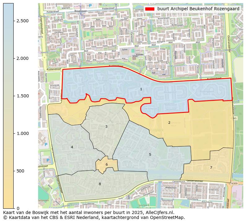 Afbeelding van de buurt Archipel Beukenhof Rozengaard op de kaart.