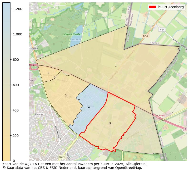 Afbeelding van de buurt Arenborg op de kaart.