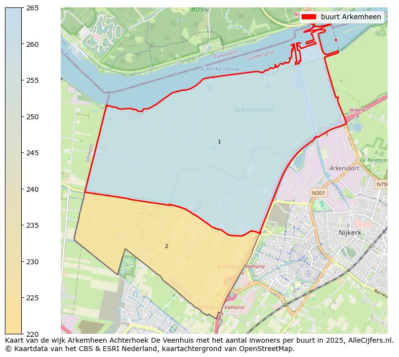 Afbeelding van de buurt Arkemheen op de kaart.