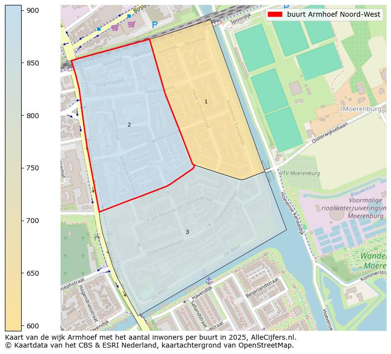 Afbeelding van de buurt Armhoef Noord-West op de kaart.