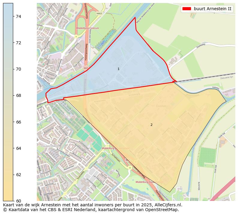 Afbeelding van de buurt Arnestein II op de kaart.