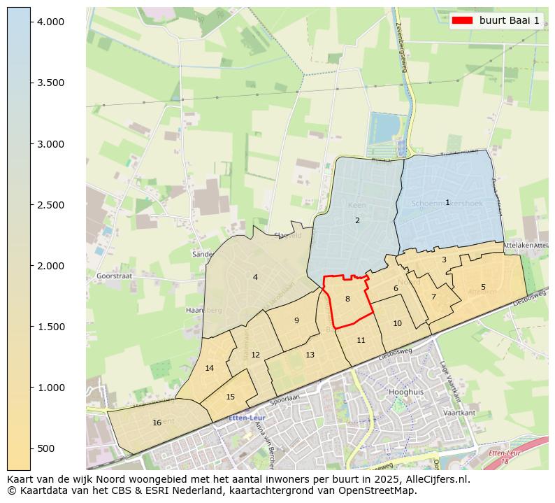 Afbeelding van de buurt Baai 1 op de kaart.
