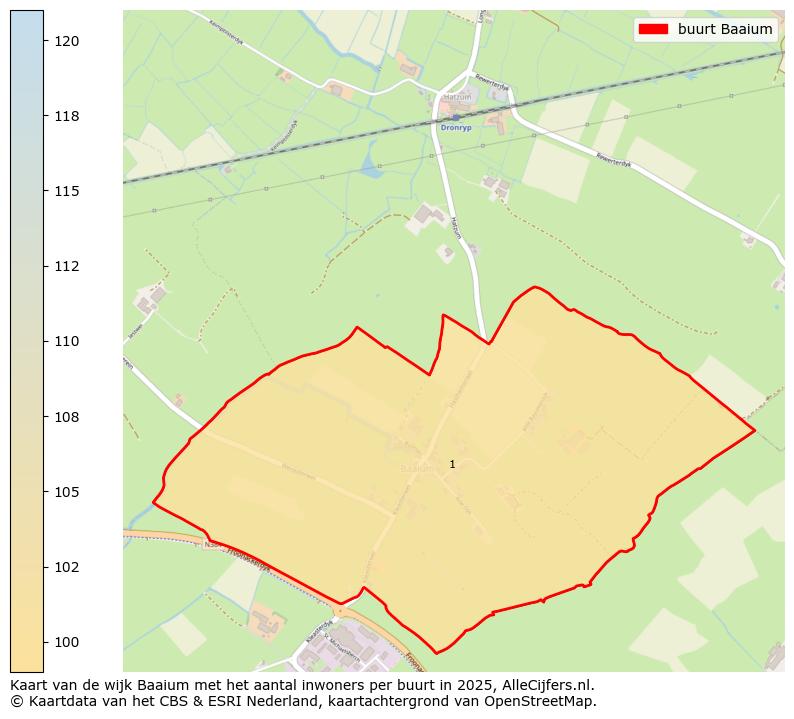 Afbeelding van de buurt Baaium op de kaart.