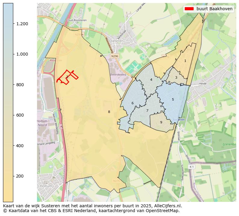 Afbeelding van de buurt Baakhoven op de kaart.