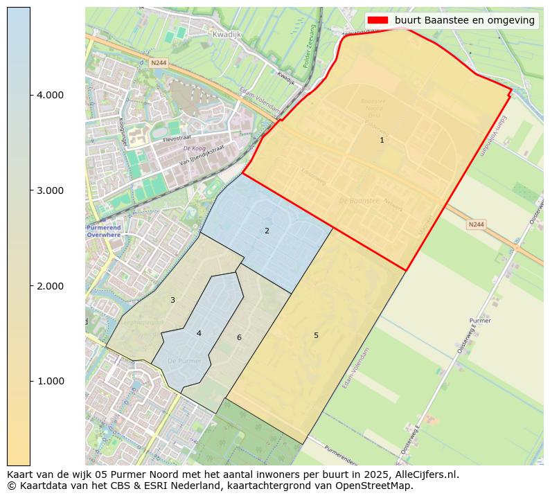 Afbeelding van de buurt Baanstee en omgeving op de kaart.