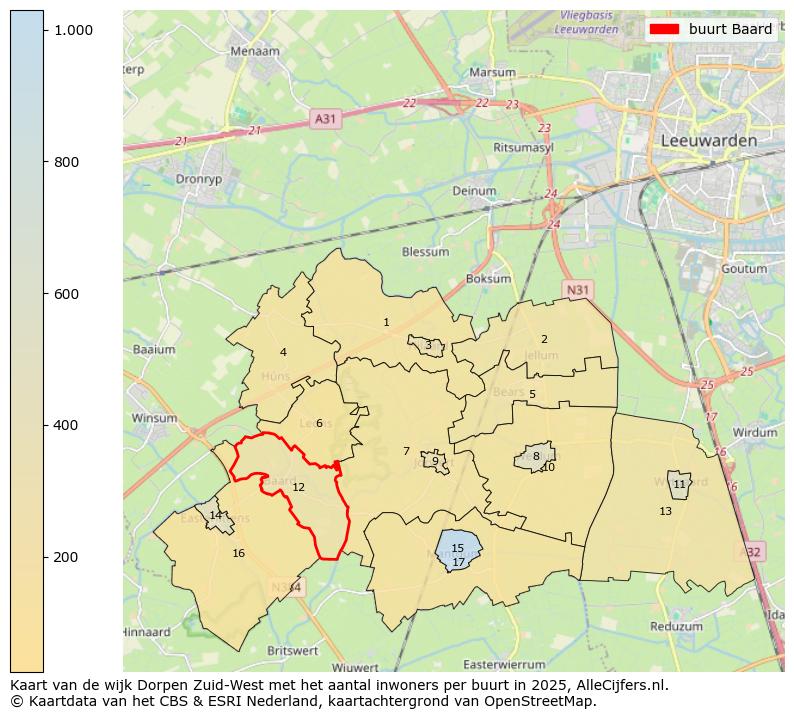 Afbeelding van de buurt Baard op de kaart.