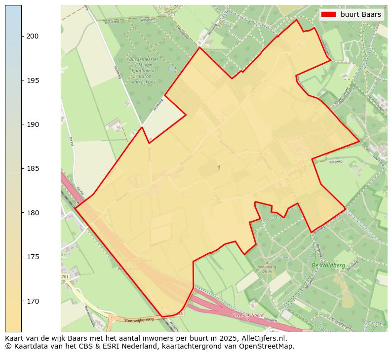 Afbeelding van de buurt Baars op de kaart.