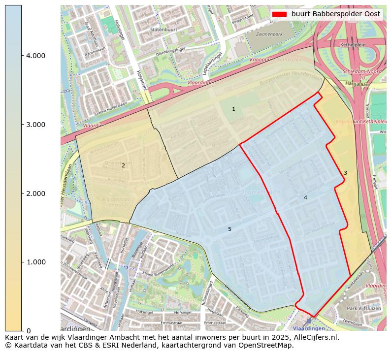 Afbeelding van de buurt Babberspolder Oost op de kaart.