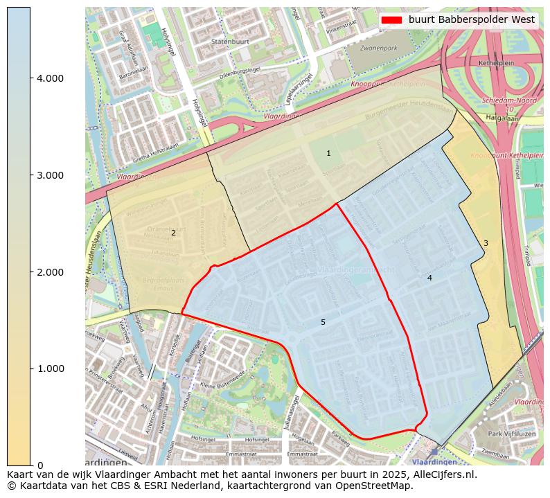 Afbeelding van de buurt Babberspolder West op de kaart.