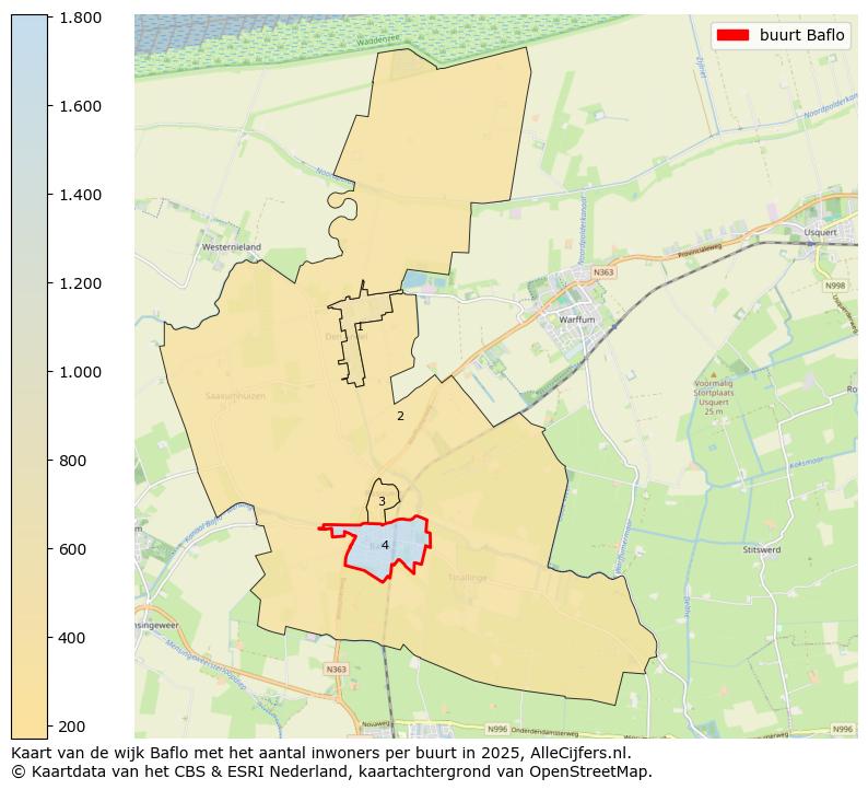 Afbeelding van de buurt Baflo op de kaart.