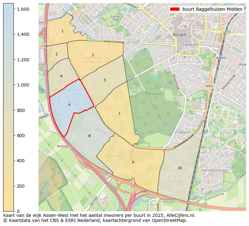 Afbeelding van de buurt Baggelhuizen Midden op de kaart.
