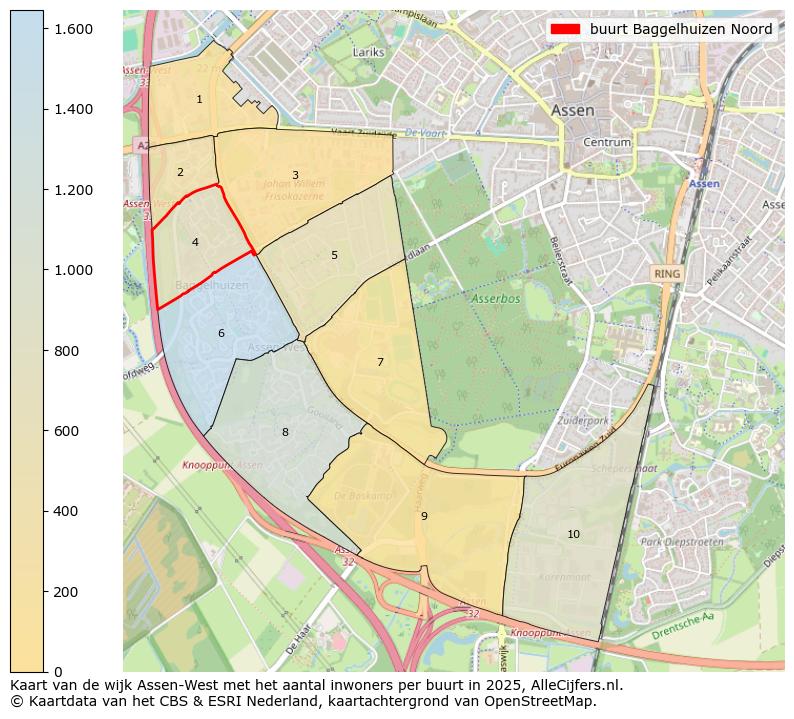 Afbeelding van de buurt Baggelhuizen Noord op de kaart.