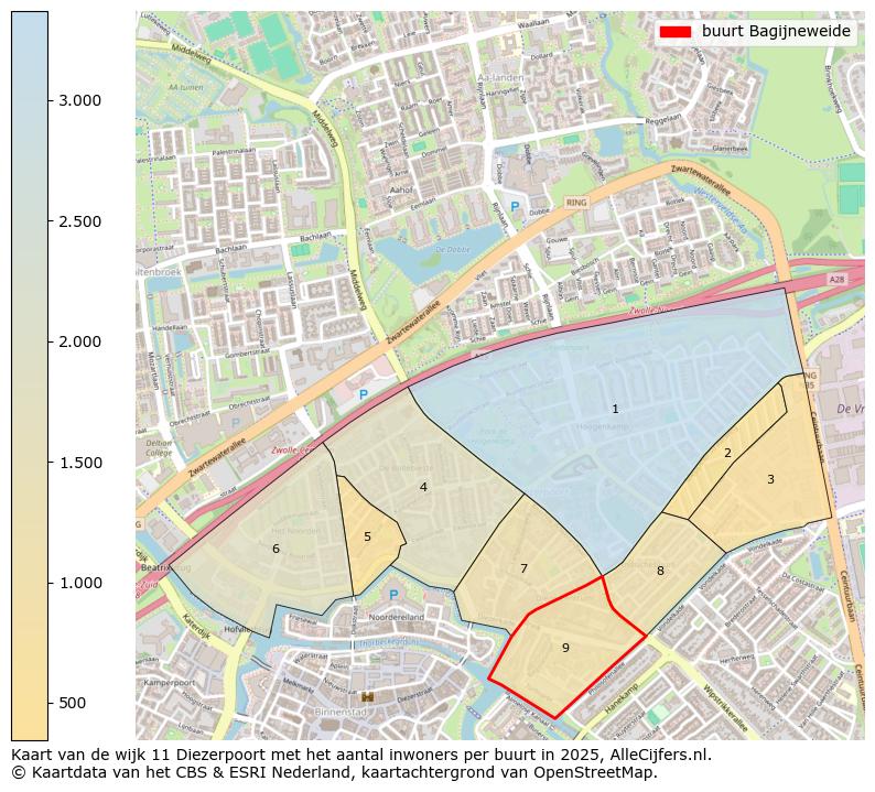 Afbeelding van de buurt Bagijneweide op de kaart.