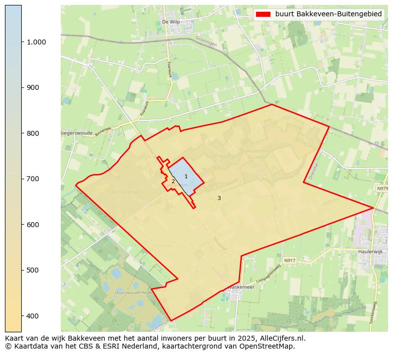 Afbeelding van de buurt Bakkeveen-Buitengebied op de kaart.