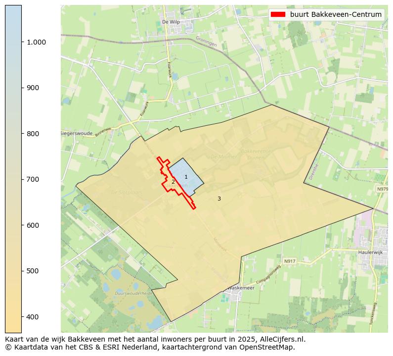 Afbeelding van de buurt Bakkeveen-Centrum op de kaart.
