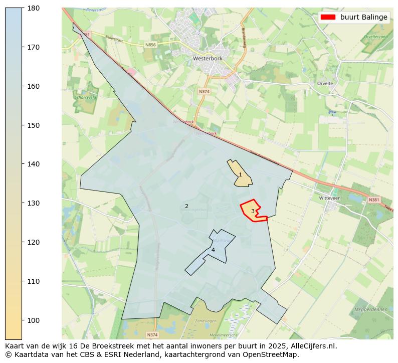 Afbeelding van de buurt Balinge op de kaart.