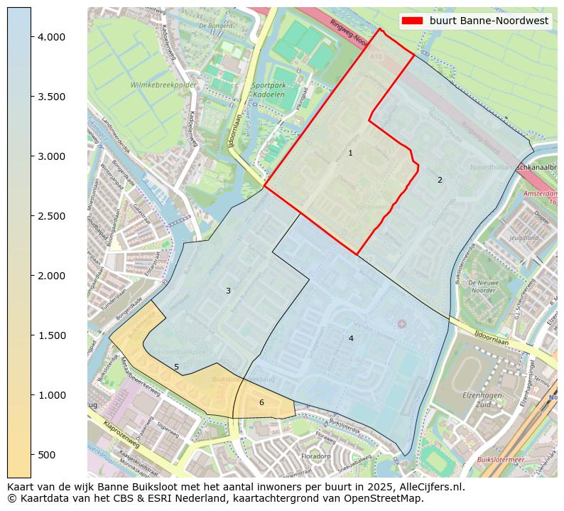 Afbeelding van de buurt Banne-Noordwest op de kaart.