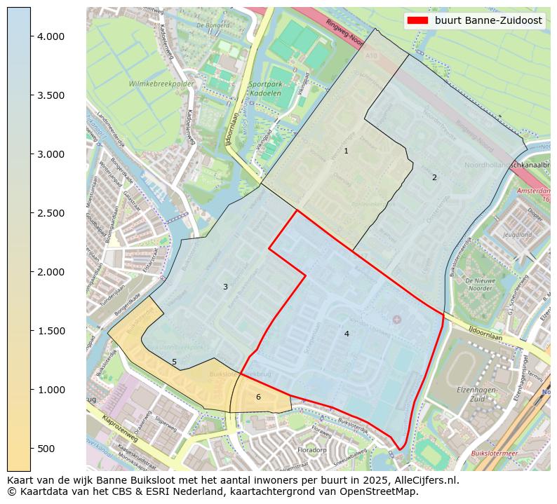 Afbeelding van de buurt Banne-Zuidoost op de kaart.