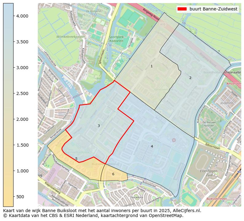 Afbeelding van de buurt Banne-Zuidwest op de kaart.