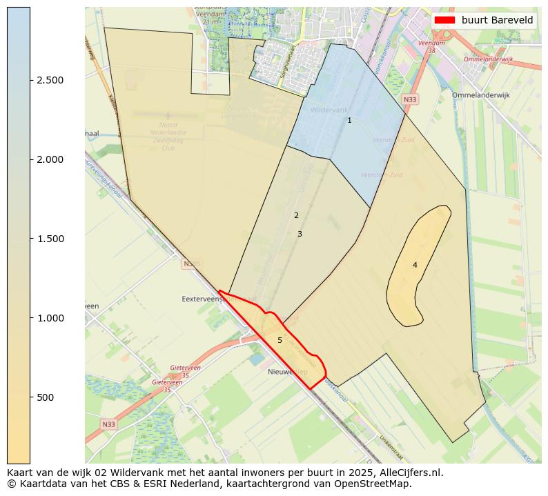 Afbeelding van de buurt Bareveld op de kaart.