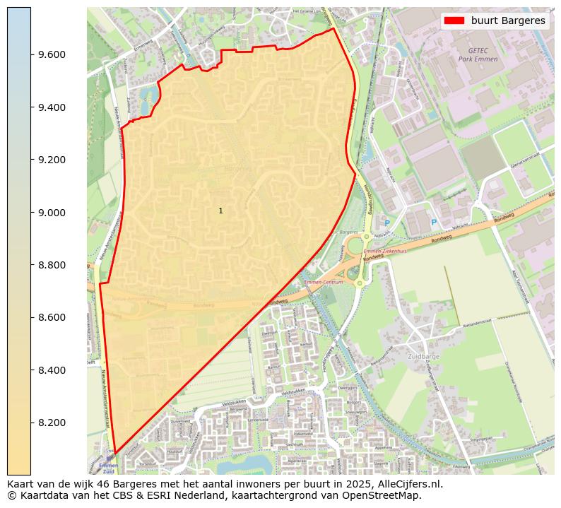 Afbeelding van de buurt Bargeres op de kaart.