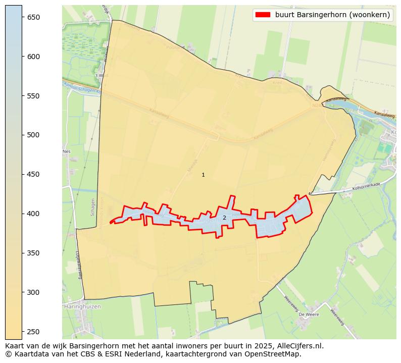Afbeelding van de buurt Barsingerhorn (woonkern) op de kaart.